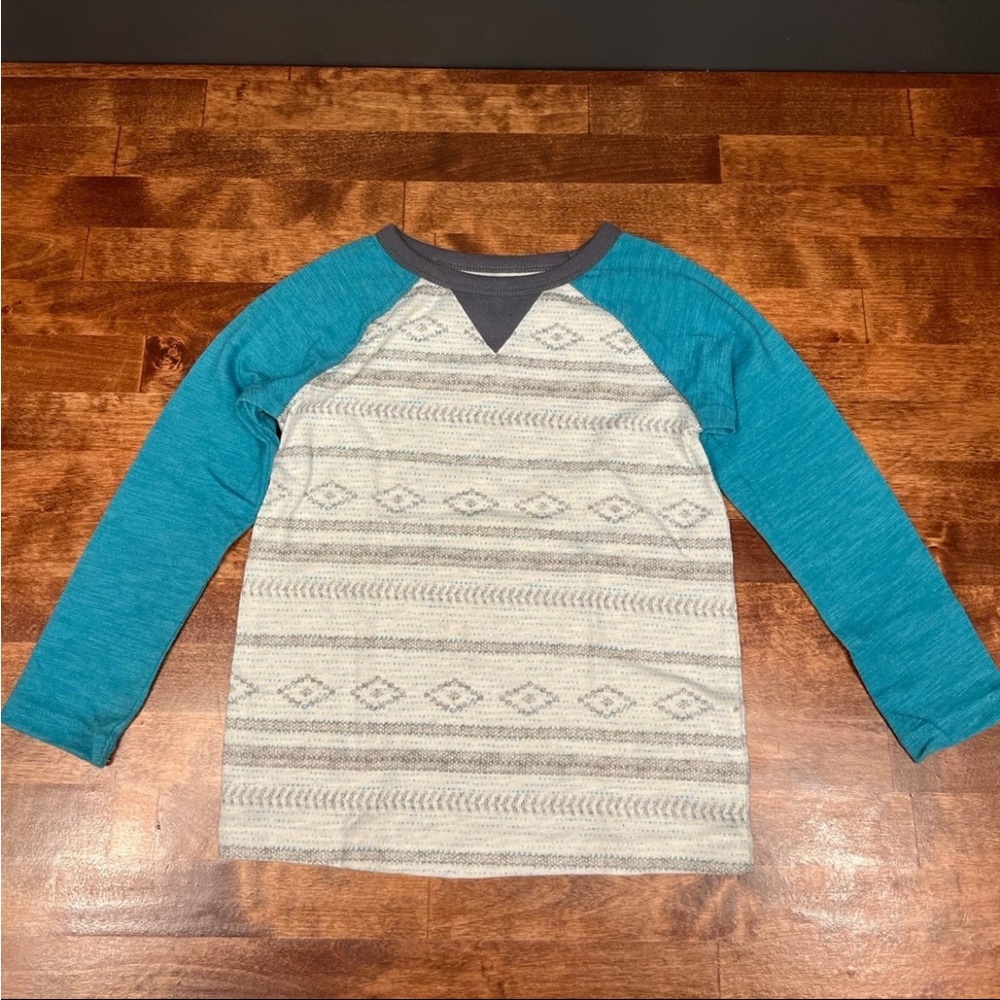 Boys Geo Print 3t Shirt; Boys 3t Shirt; Boys Old Navy Shirt; Boys Long Sleeves - Picture 1 of 7